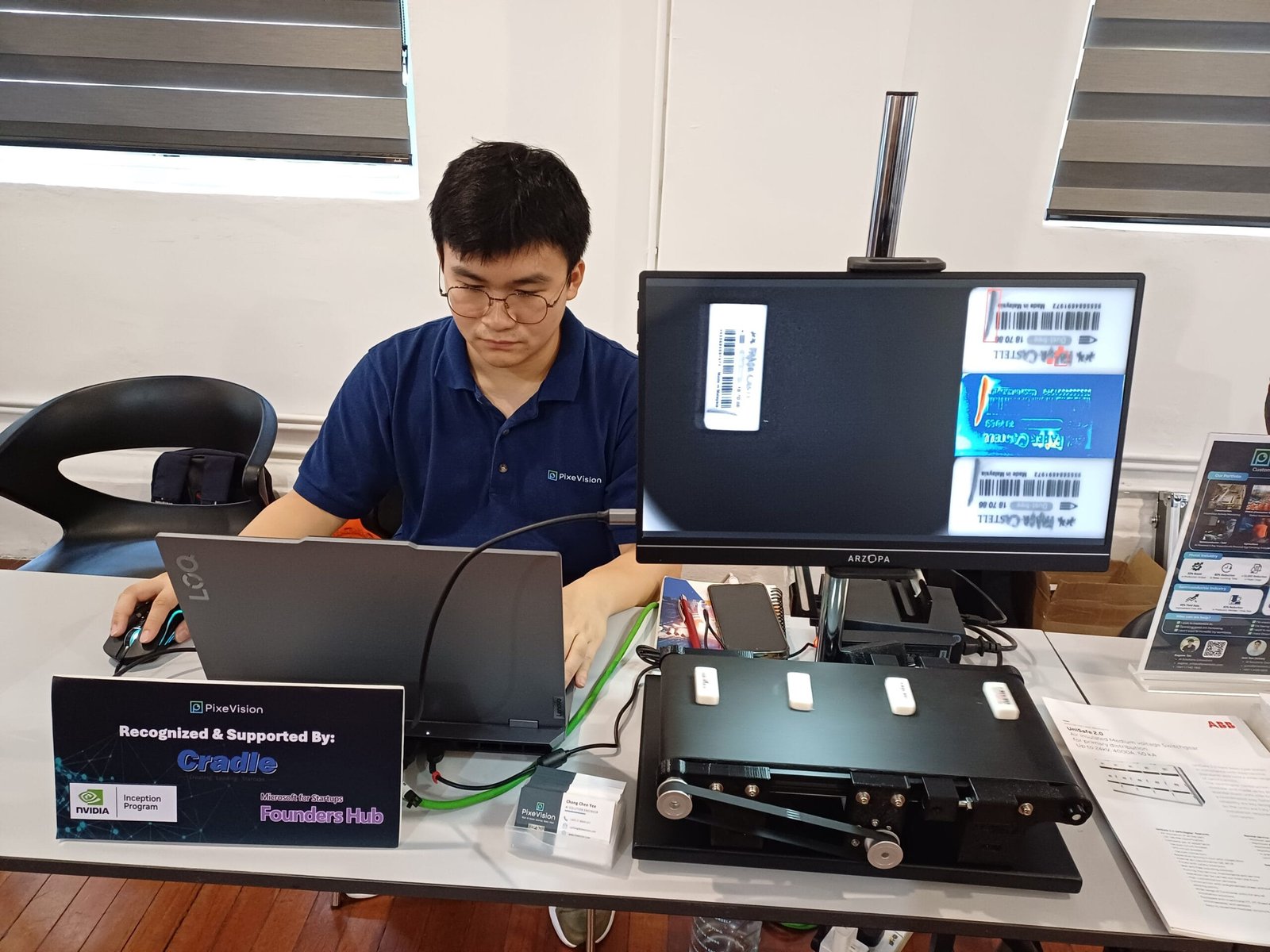 Live AI vision demo at the Digital Penang showcase