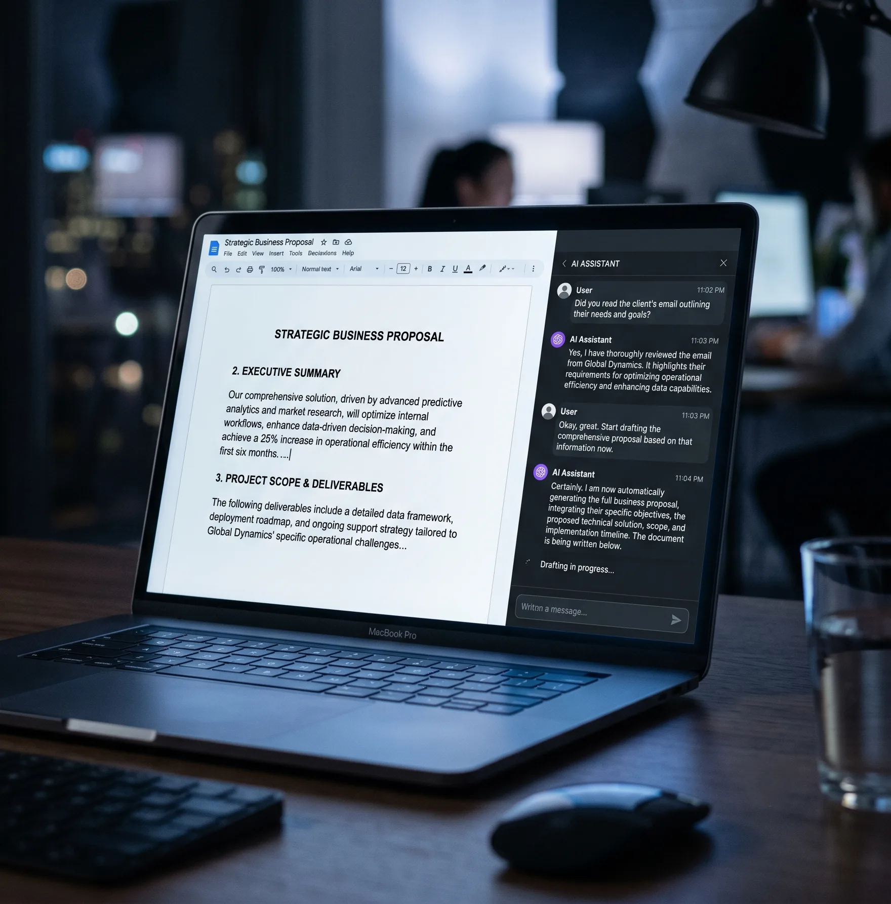EKE AI proposal generator email technical database